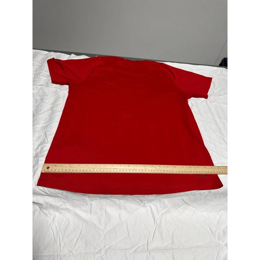 Adidas Freelift Aeroready Red T-Shirt Mens Large Short Sleeve Athletic Gym Top